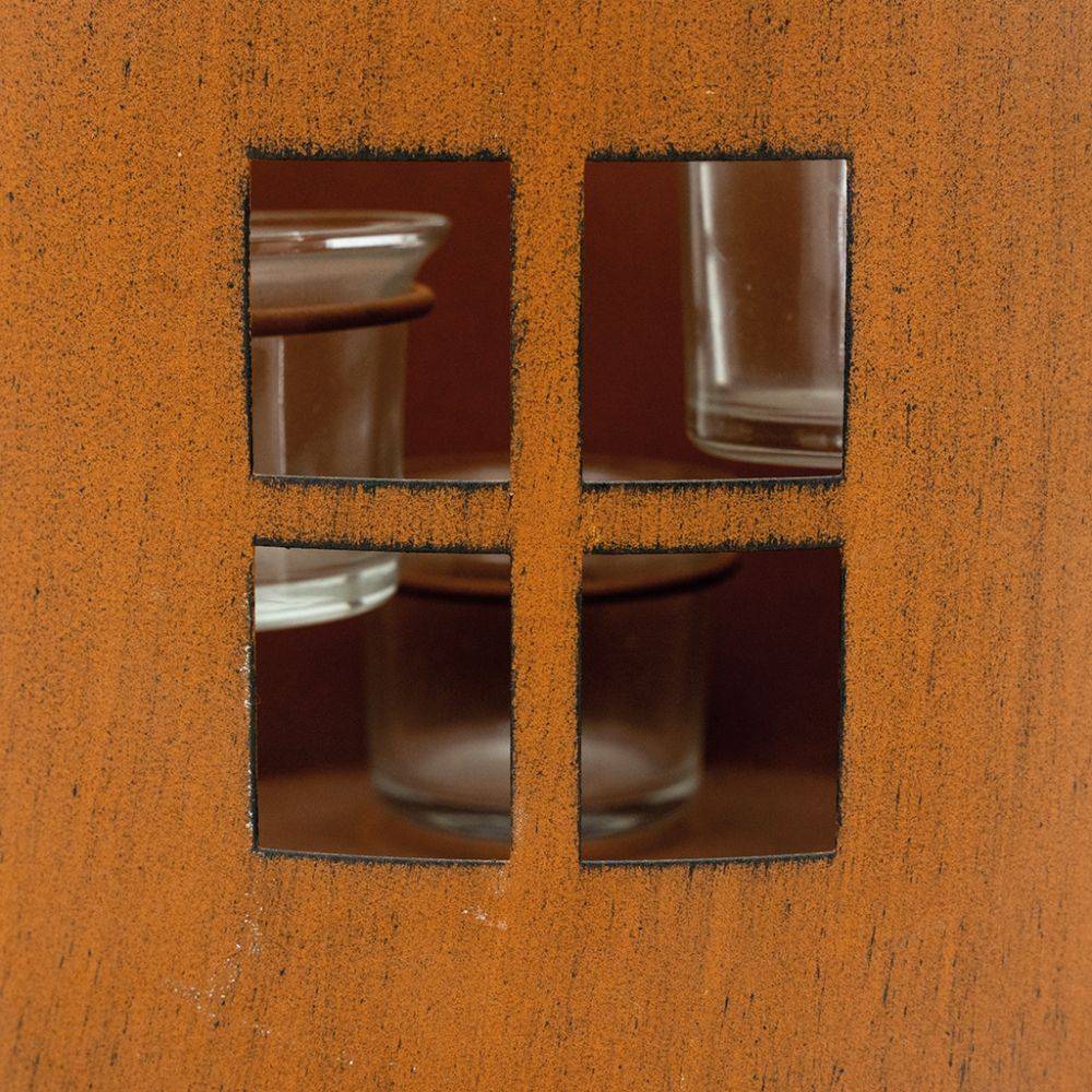 Aubry Gaspard - Photophore de jardin en métal rouillé - Imagen 4