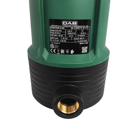 Pompe immergée DAB DIVERTRON900X Automatique 0,75 kW de 0,6 à 4,2 m3/h monophasé 220V - Image 3