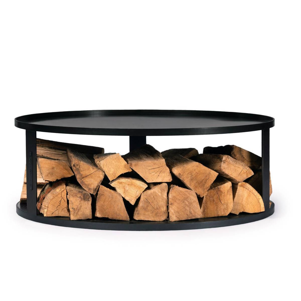 Divers - Base de Braséro Ronde avec Rangement en Acier - Adaptabilité et Style - Ø 82 cm - Imagen 2