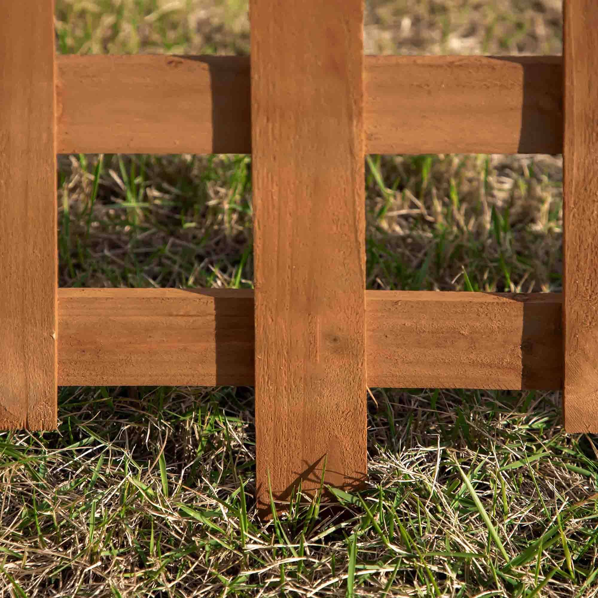 Outsunny - Bordures à planter 12 pcs - bordures de pelouse - barrières de jardin en bois de sapin pré-huilé - bordure dim. 60L x 34H cm - Outsunny - Imagen 7