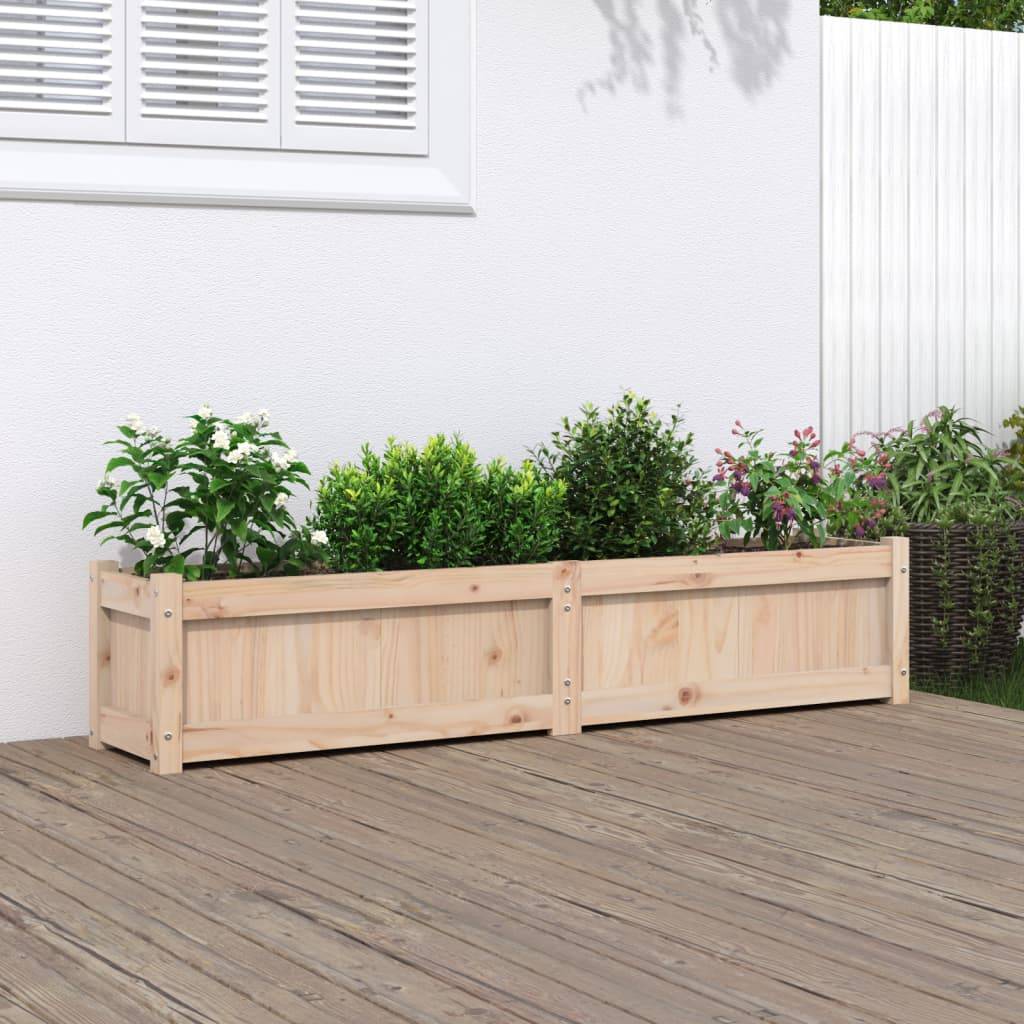 Maison Chic - Jardinière - Bac à Fleurs - Pot De Fleurs 150x31x31 cm bois de pin massif - Imagen 2