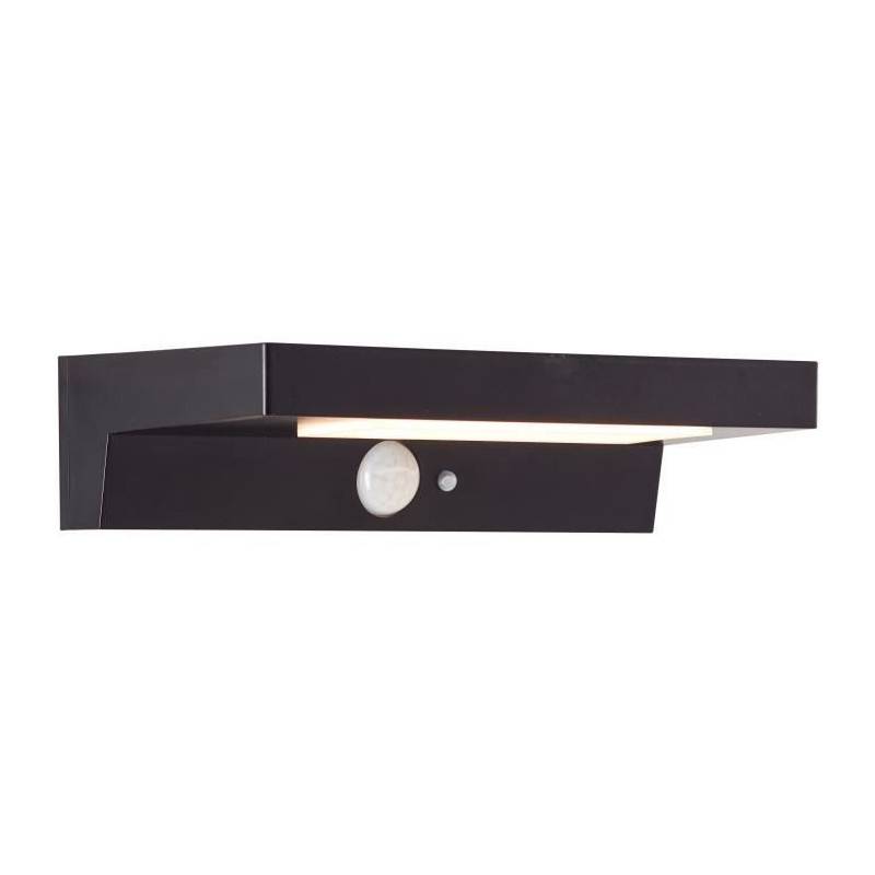 Brilliant - Applique Extérieure - Brilliant - Barker - Led Et Solaire - Détecteur De Mouvement - Plastique - 4 W - Noir - Imagen 1