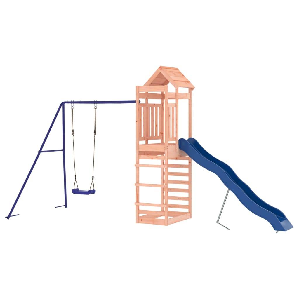 Helloshop26 - Aire de jeux d'extérieur balançoires toboggan portiques robuste jeux jardin 422 x 185 x 239 cm bois massif de douglas - Imagen 3