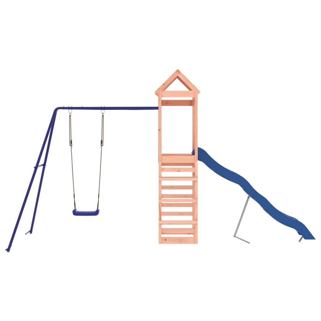 Helloshop26 - Aire de jeux d'extérieur balançoires toboggan portiques robuste jeux jardin 422 x 185 x 239 cm bois massif de douglas - Imagen 2