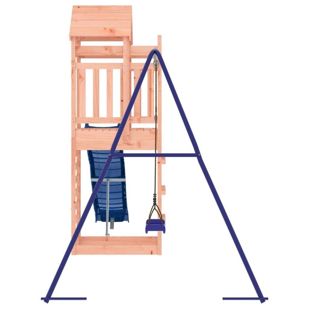 Helloshop26 - Aire de jeux d'extérieur balançoires toboggan portiques robuste jeux jardin 422 x 185 x 239 cm bois massif de douglas - Imagen 4