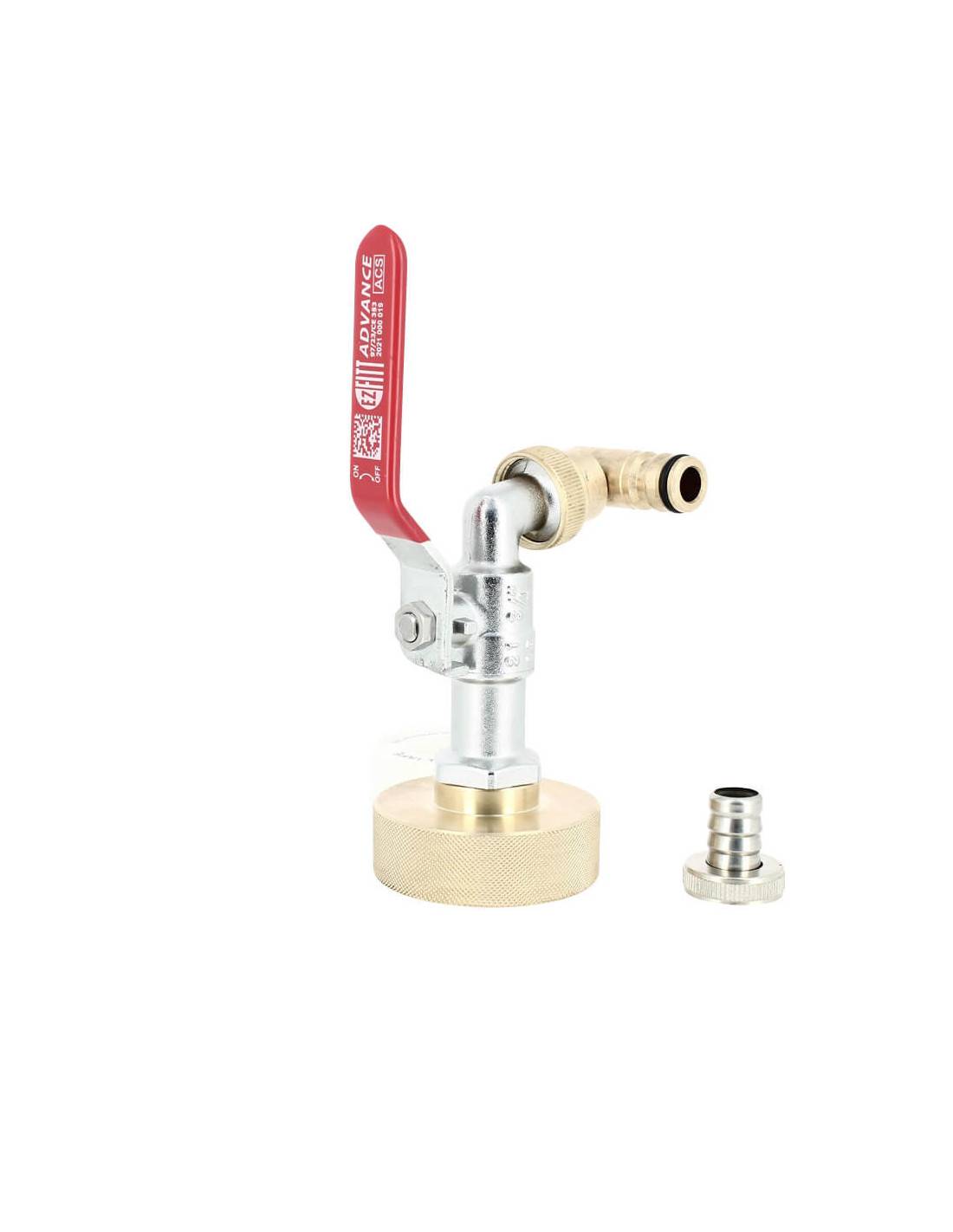 Raccord S60X6 Laiton - Robinet laiton 15 mm + Nez articulé - Imagen 5