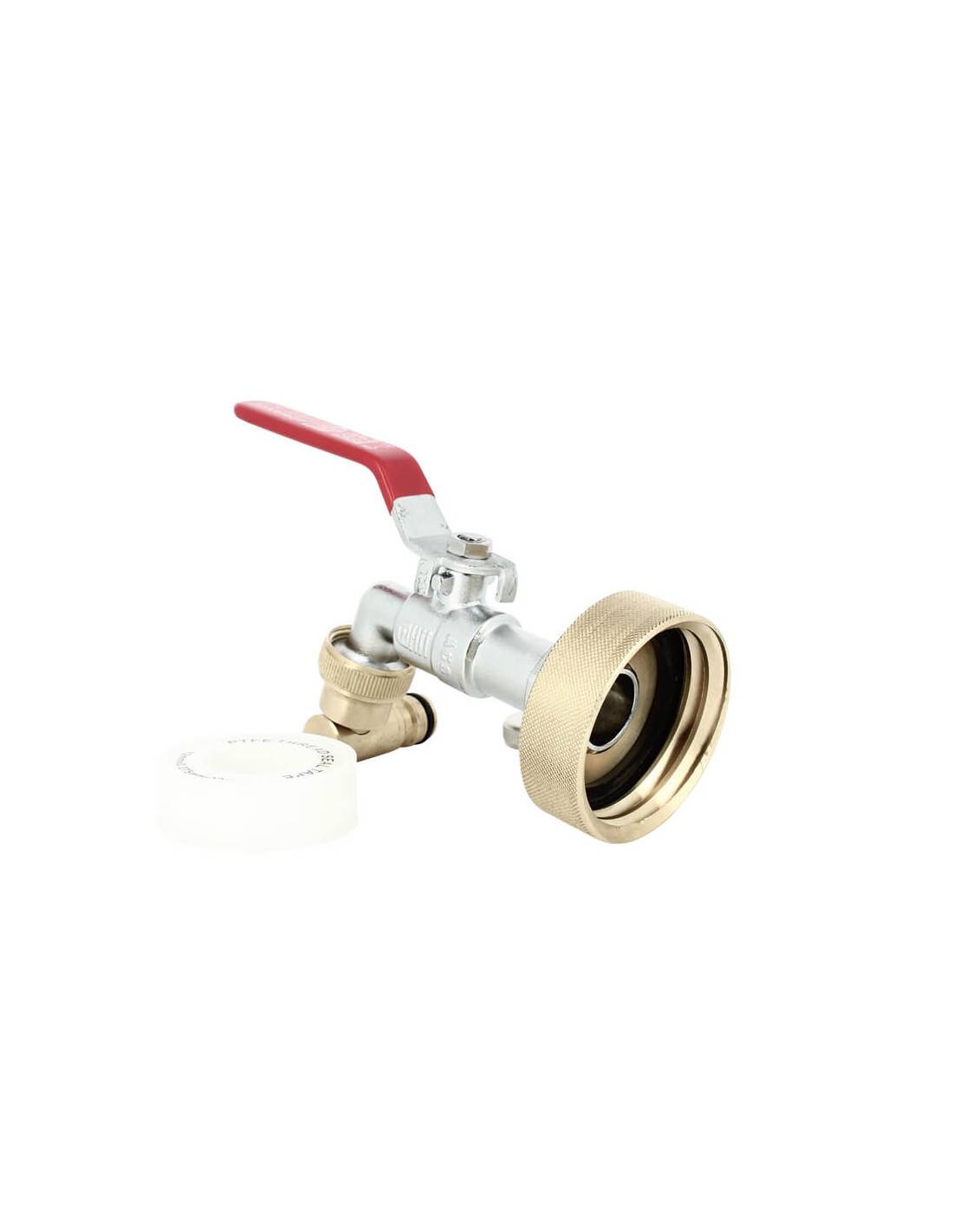 Raccord S60X6 Laiton - Robinet laiton 15 mm + Nez articulé - Imagen 3