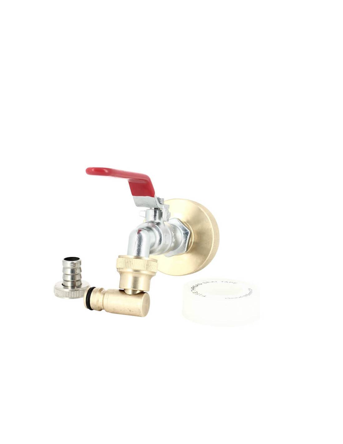 Raccord S60X6 Laiton - Robinet laiton 15 mm + Nez articulé - Imagen 4