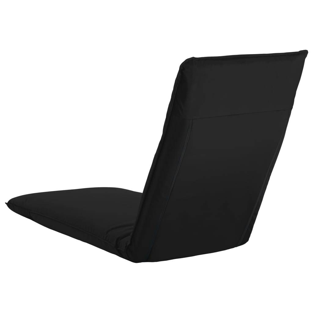 Helloshop26 - Transat chaise longue bain de soleil lit de jardin terrasse meuble d'extérieur pliable tissu oxford noir - Imagen 4