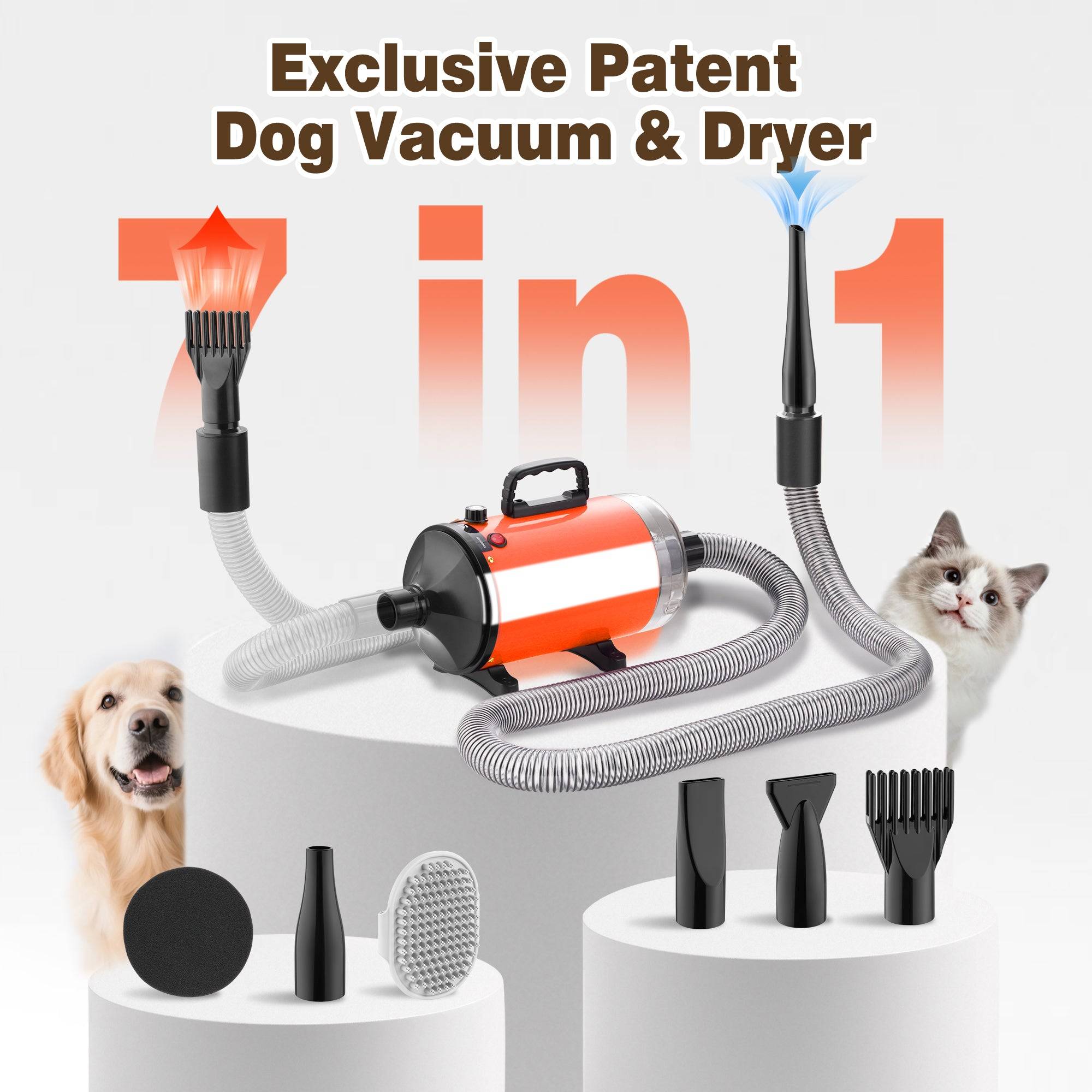 Sèche-Cheveux pour Chien Blower 3200 W, Pulseur Chien avec Aspirateur, Animaux Vitesse et Température Réglable - Image 3