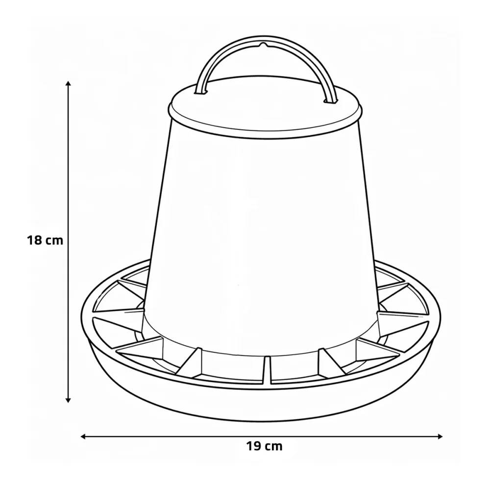 Olba - Mangeoire anti-gaspillage, plastique 1 kg Olba - Image 7