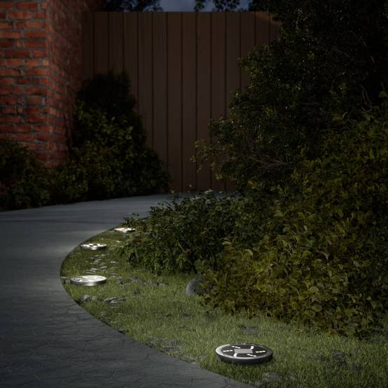 Lampe d'extérieur - Lampe de jardins solaires de sol et piquets de sol 12 pcs-JU798 - Image 2