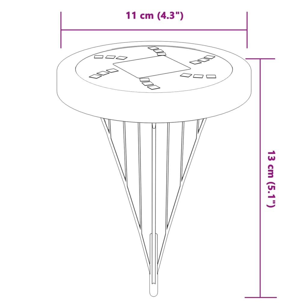 Lampe d'extérieur - Lampe de jardins solaires de sol et piquets de sol 12 pcs-JU798 - Image 7