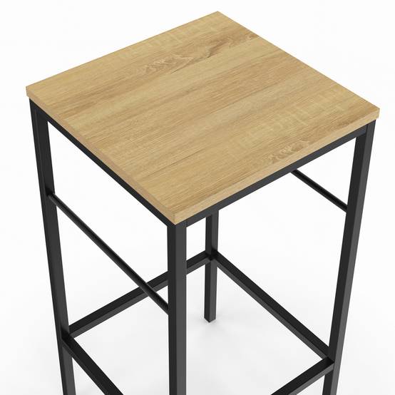 Lot de 2 tabourets de bar DETROIT design industriel - Image 6