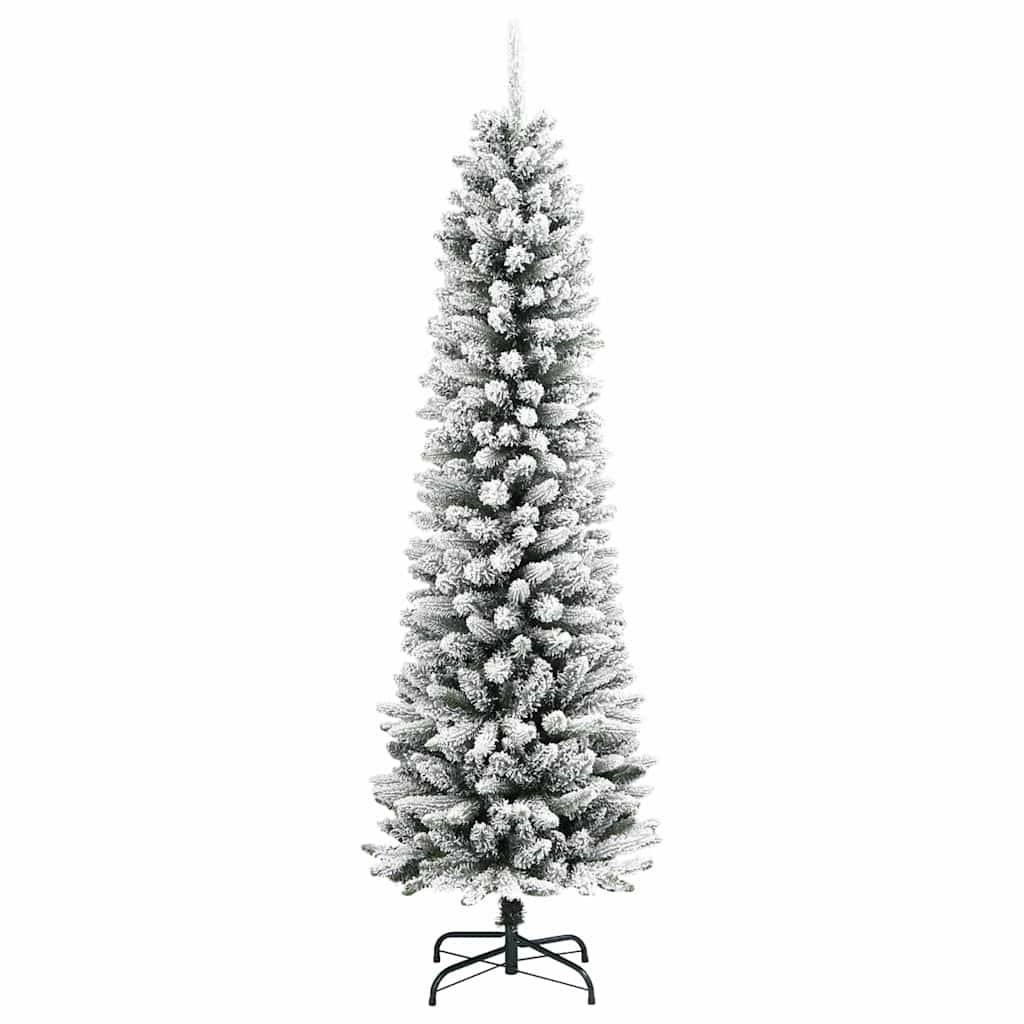 Sapin de Noël | Arbre de Noël artificiel Blanc 150 cm PVC, métal et plastique Maison Chic - Image 5
