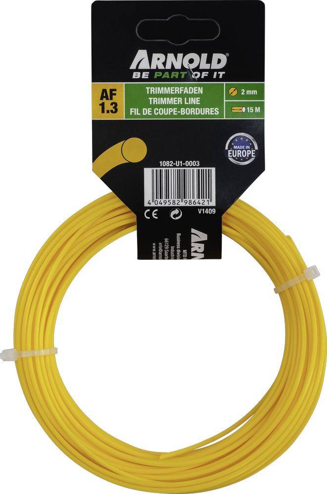 Arnold - Fil de coupe-bordure rond en nylon 2,0 mm × 15 m Arnold