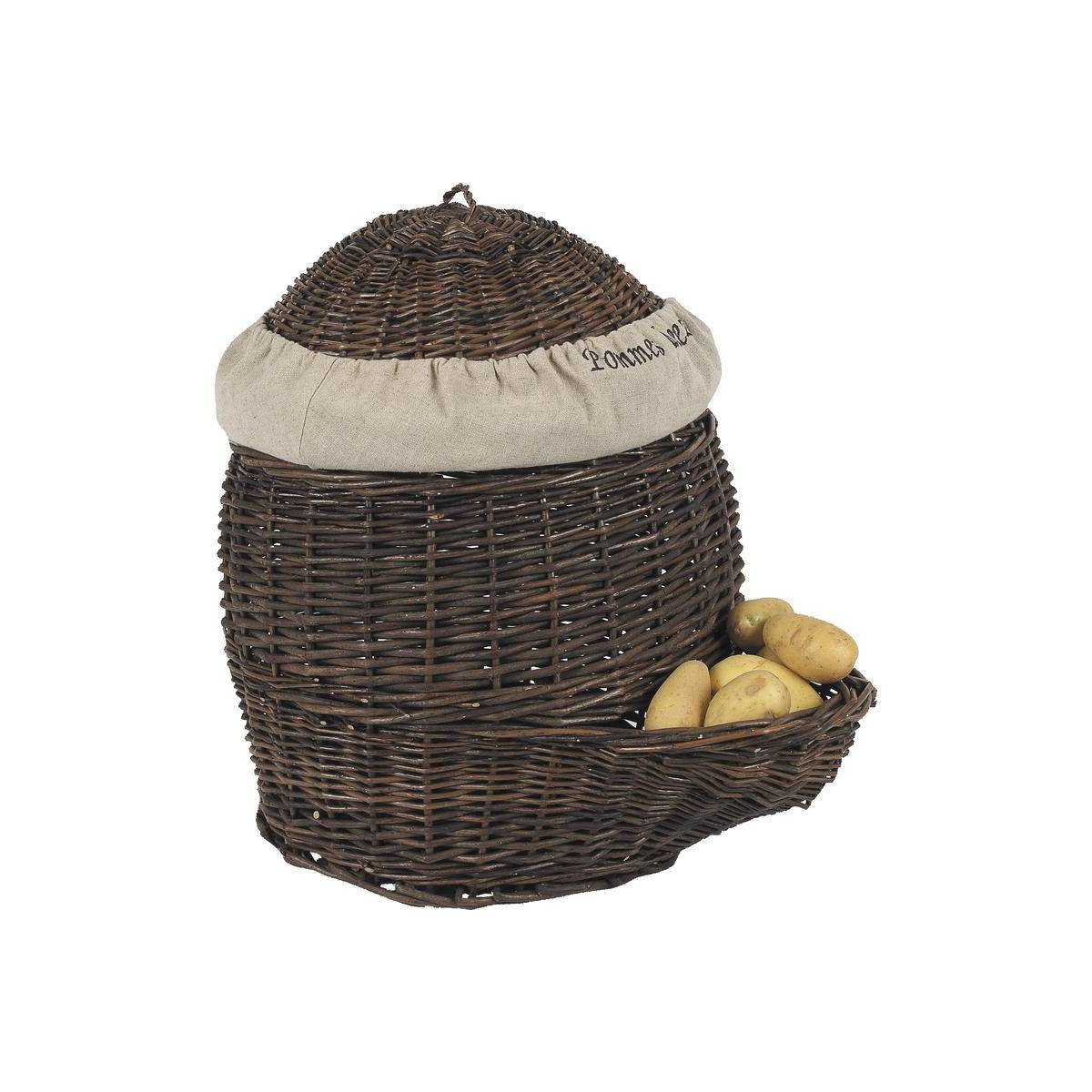 Aubry Gaspard - Patatière en osier brut et jute - Imagen 1