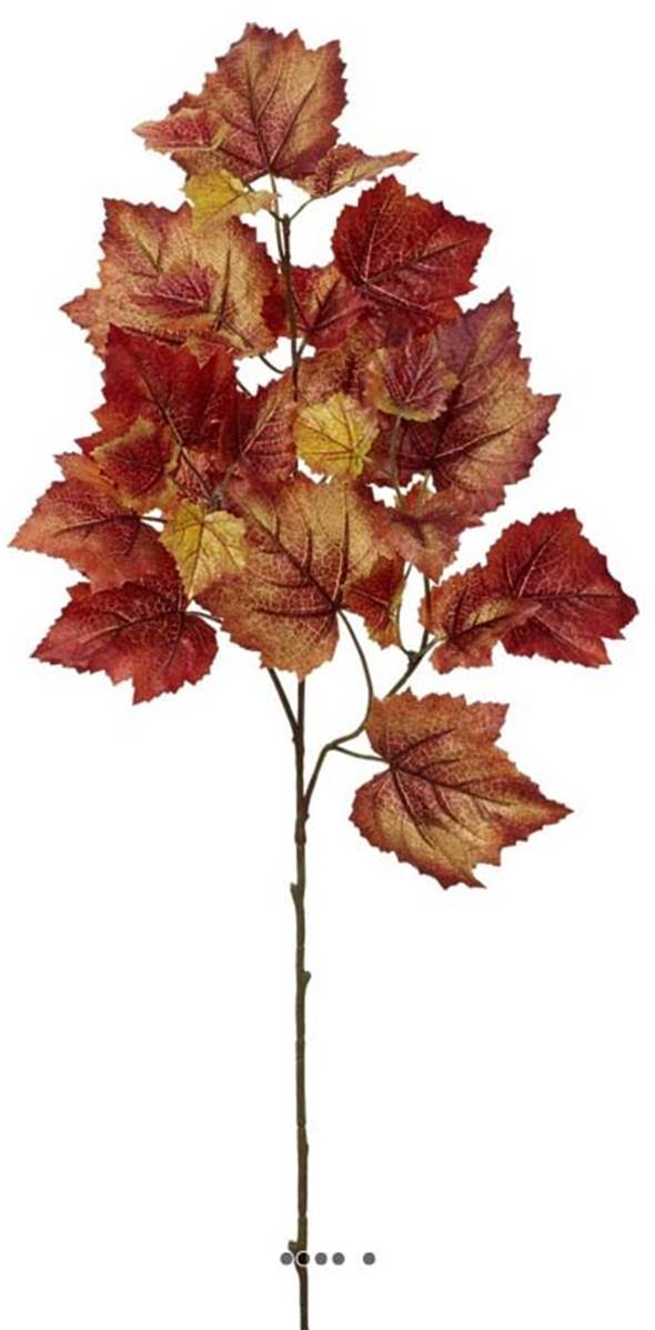 Artificielles - Branche de feuilles de vigne artificielle H 70 cm Automne - dimhaut: H 70 cm - couleur: Automne - Imagen 1