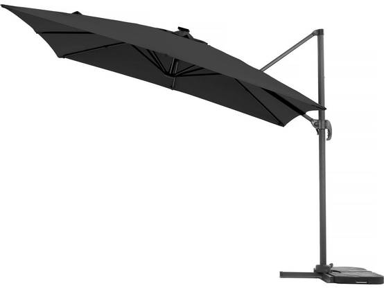 Parasol Déporté Avec Led - "sun 4 Luxe" - 3 X 4 M - Noir -habitat Et Jardin - Image 3