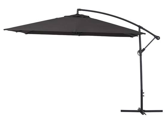 Parasol Jardin Déporté Alu "ilios 3" - Carré - 3 X3 M - Noir -habitat Et Jardin - Image 1