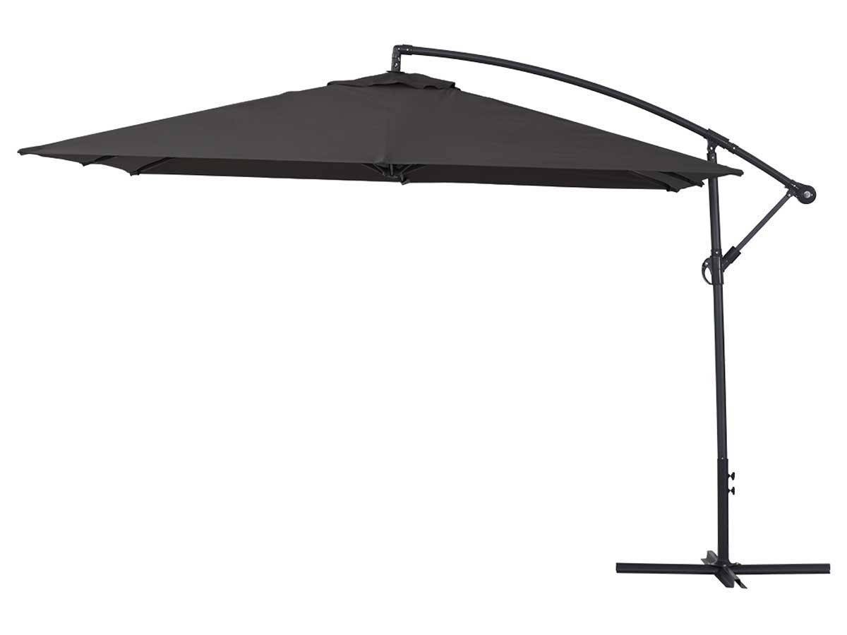 Parasol Jardin Déporté  Alu "ilios 3" - Carré - 3 X3 M - Noir -habitat Et Jardin - Imagen 1