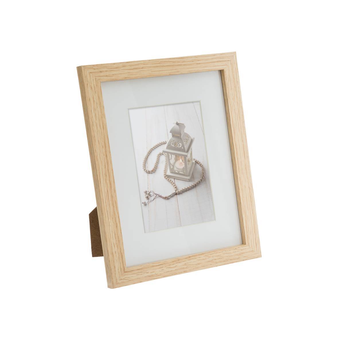 Atmosphera - Set de 5 cadres "Ethnique" bois naturel - Atmosphera Créateur d'intérieur - Image 3