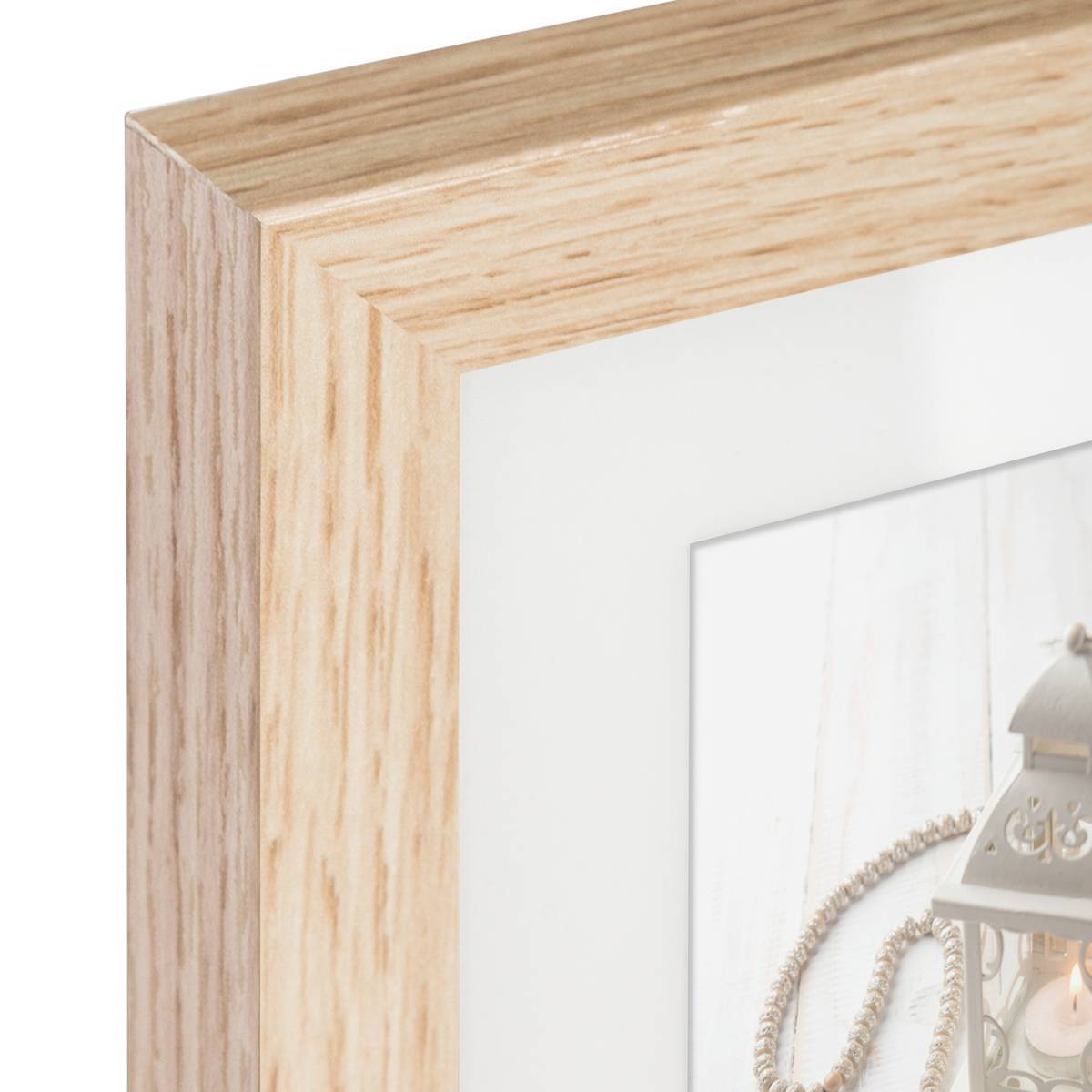 Atmosphera - Set de 5 cadres "Ethnique" bois naturel - Atmosphera Créateur d'intérieur - Imagen 2