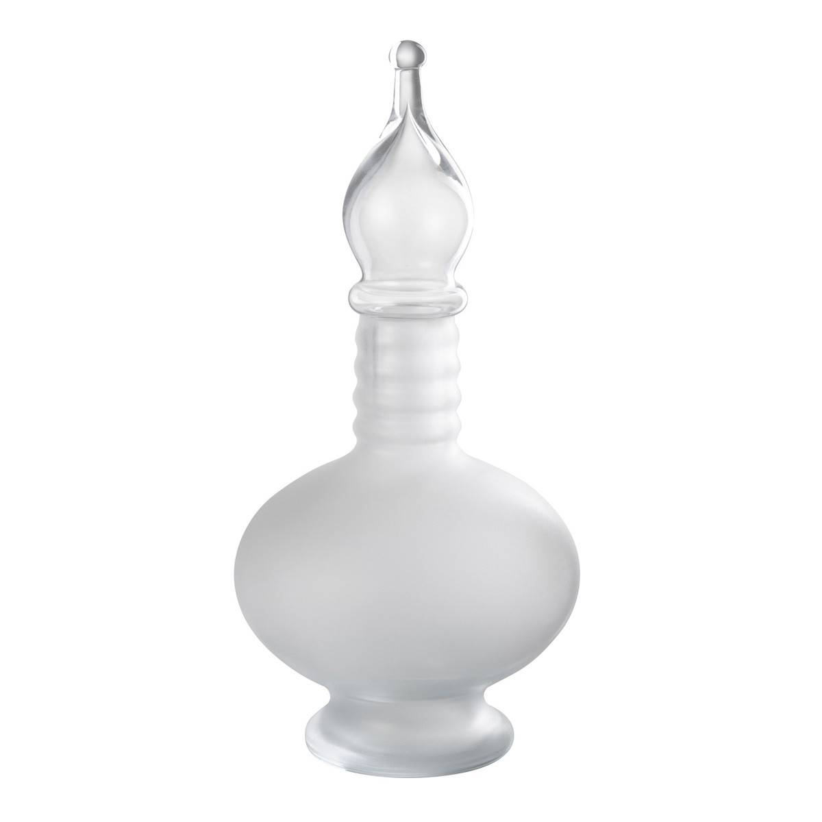 Vase Bouchon Fiole en Verre "Jo" 38cm Transparent - Image 1