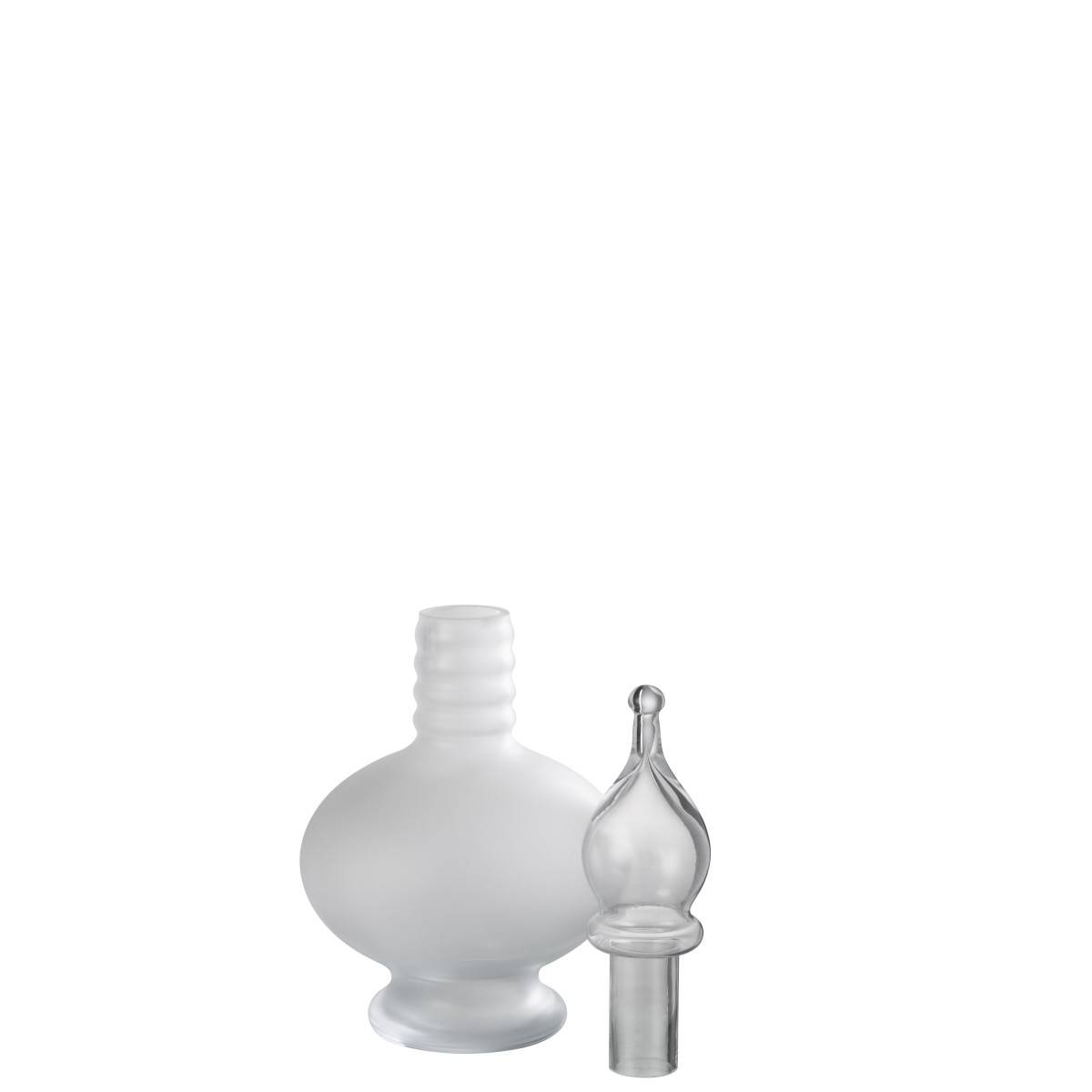 Vase Bouchon Fiole en Verre "Jo" 38cm Transparent - Image 2