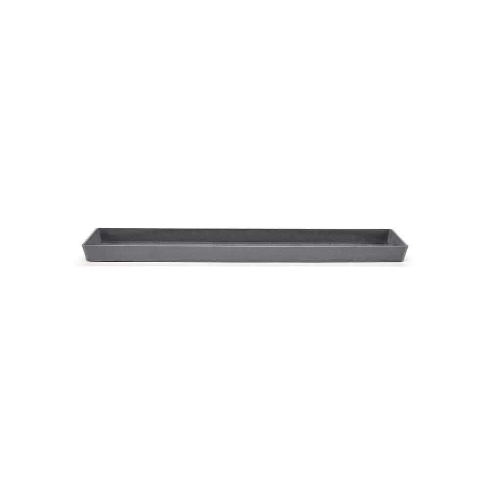 Ecopots - Soucoupe Rectangular 80 Gris - 78,9 x 20 x H. 4 cm ECOPOTS
