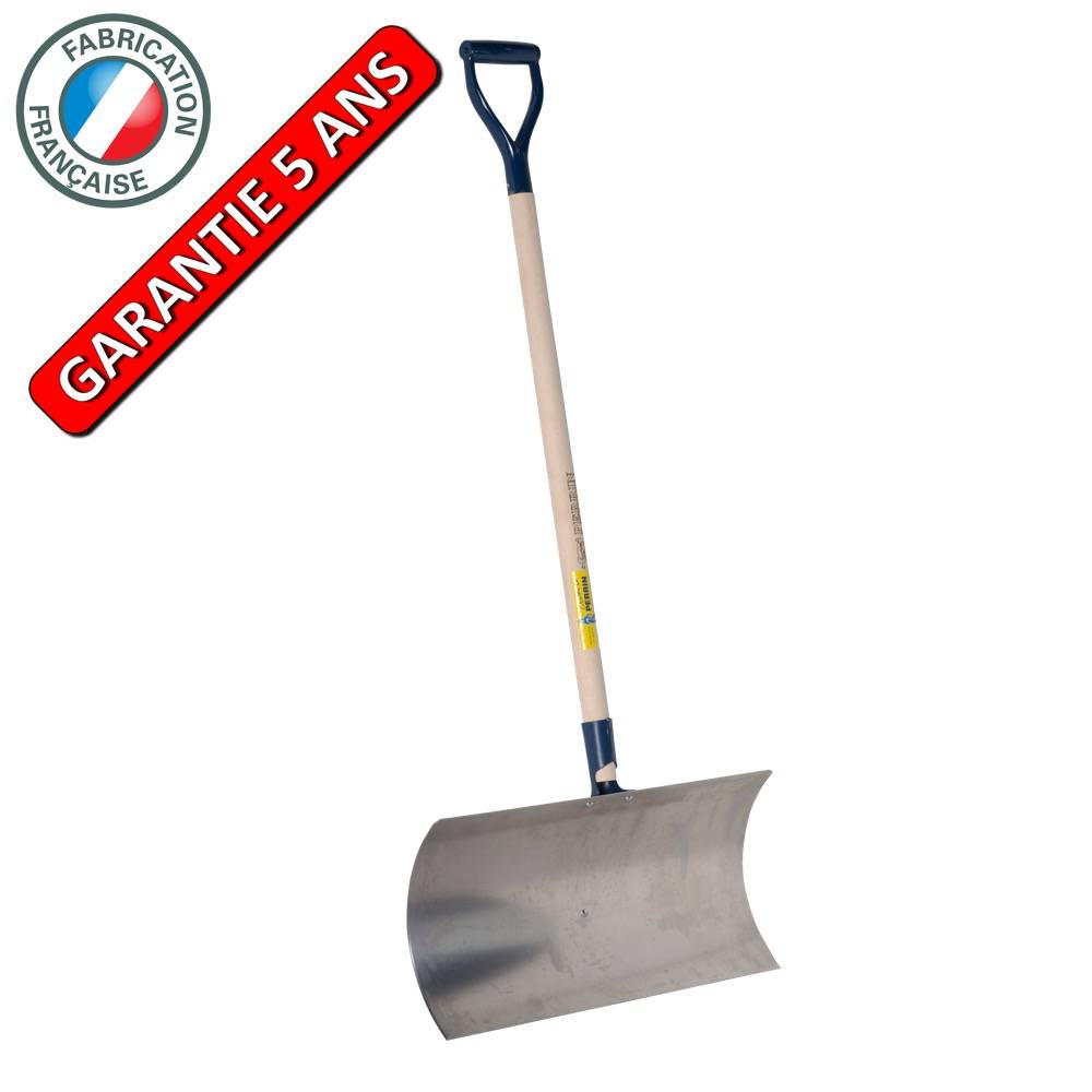 Outils Perrin - Poussoir à neige Gratte large aluminium 75 cm manche poignée YD, pour le déneigement Outils Perrin