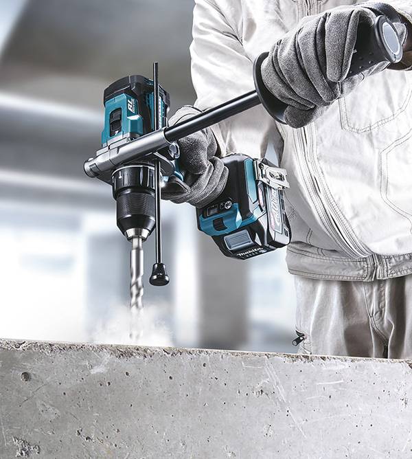 Makita - Perceuse visseuse à percussion 40 V max XGT - MAKITA - avec 2 batteries 2.5Ah - chargeur - MAKPAC - HP001GD201 - Image 5