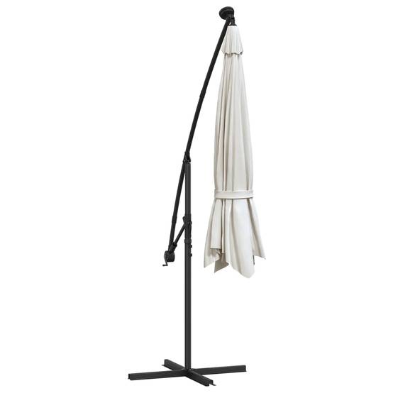 PANGIVO - Parasol déporté métal et polyester sable 350 x 350 x 290 cm - PANGIVO - Image 8