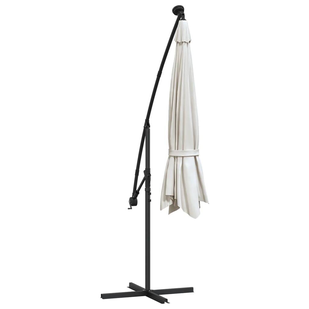 PANGIVO - Parasol déporté métal et polyester sable 350 x 350 x 290 cm - PANGIVO - Image 8