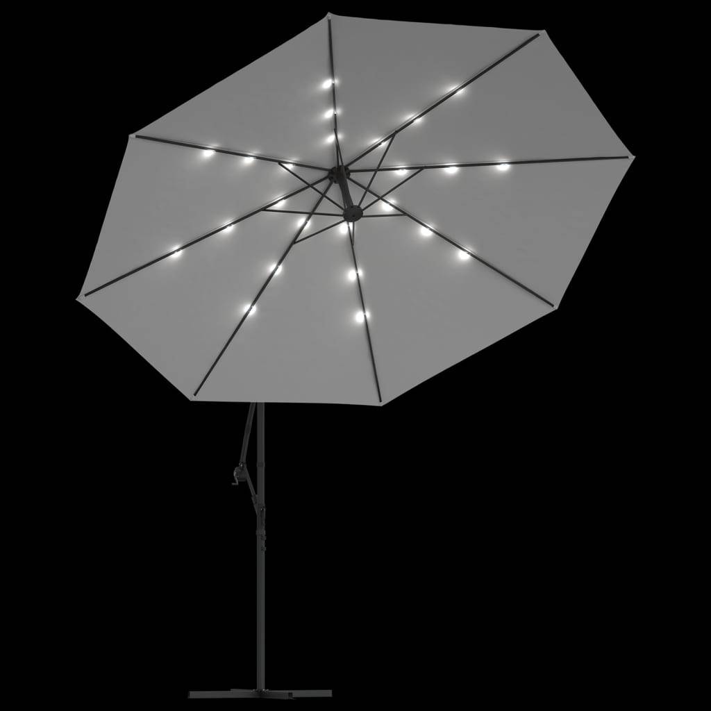 PANGIVO - Parasol déporté métal et polyester sable 350 x 350 x 290 cm - PANGIVO - Image 6
