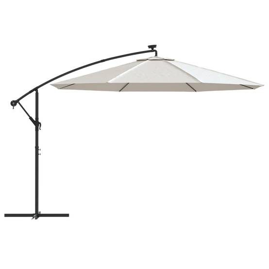 PANGIVO - Parasol déporté métal et polyester sable 350 x 350 x 290 cm - PANGIVO - Image 4