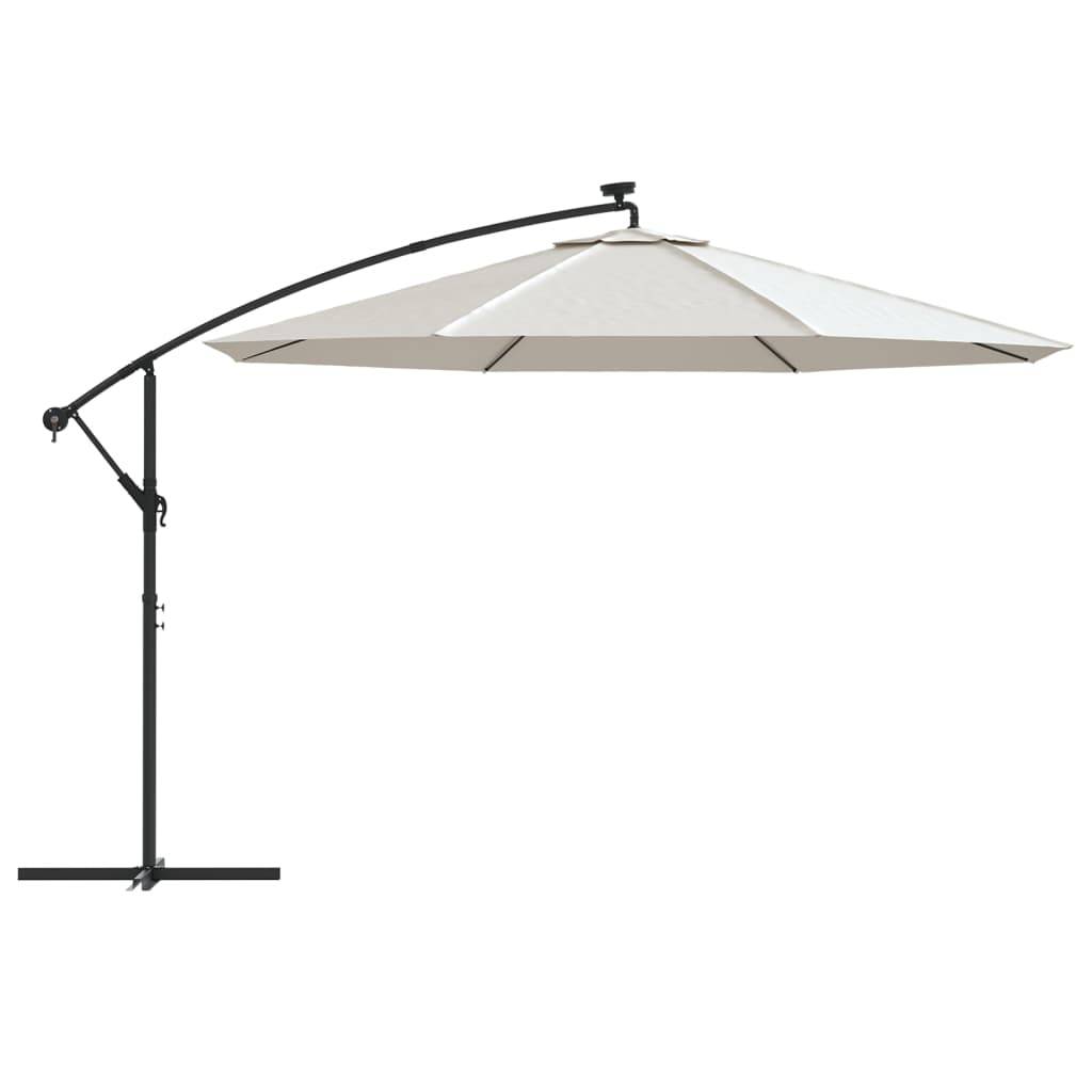 PANGIVO - Parasol déporté métal et polyester sable 350 x 350 x 290 cm - PANGIVO - Image 4