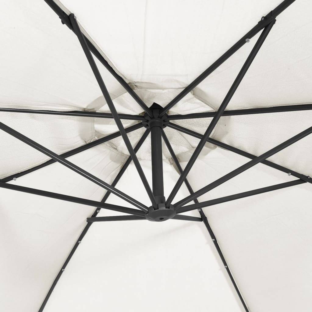 PANGIVO - Parasol déporté métal et polyester sable 350 x 350 x 290 cm - PANGIVO - Image 9