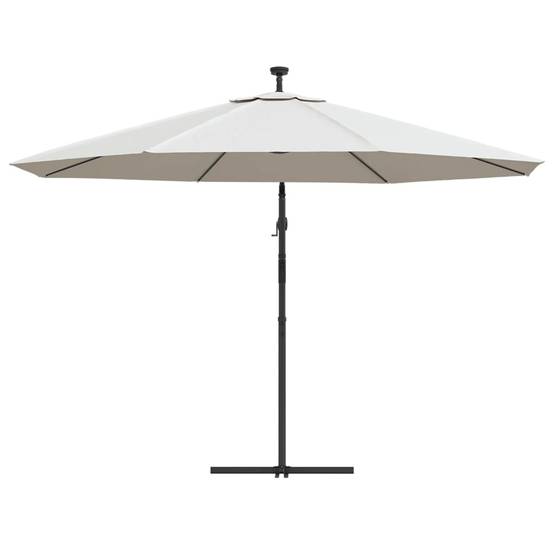PANGIVO - Parasol déporté métal et polyester sable 350 x 350 x 290 cm - PANGIVO - Image 7