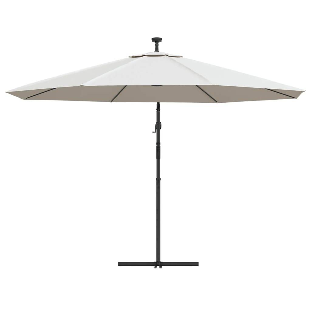 PANGIVO - Parasol déporté métal et polyester sable 350 x 350 x 290 cm - PANGIVO - Image 7