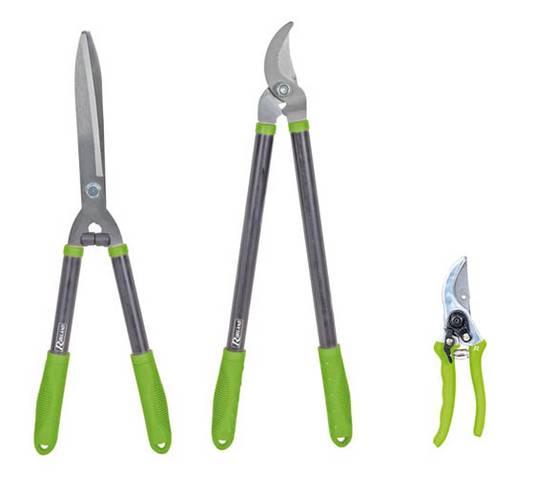 Ribimex - Lot 3 outils de jardinage coupants sécateur cisaille haies coupe branches