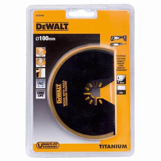 Lame titanium semi-circulaire Ø100 mm pour Multicutter DEWALT - DT20709 - Image 3