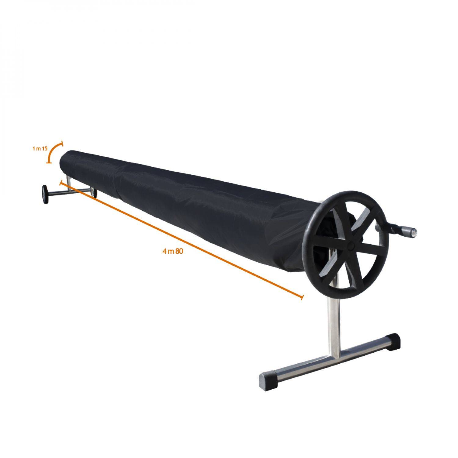 Linxor - Couverture, Bâche de protection pour enrouleur de piscine - 4.80 m - Noir - Linxor - Imagen 2