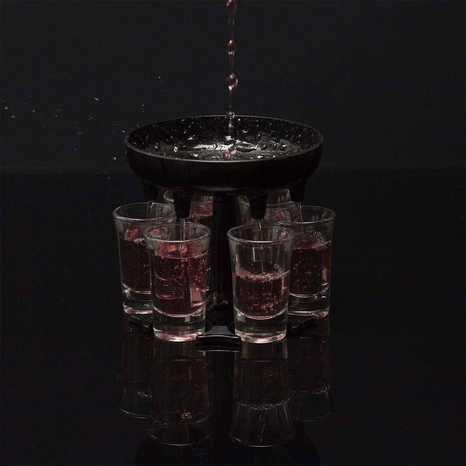 Distributeur De 6 Verres "shooter" 13cm Noir - Image 3