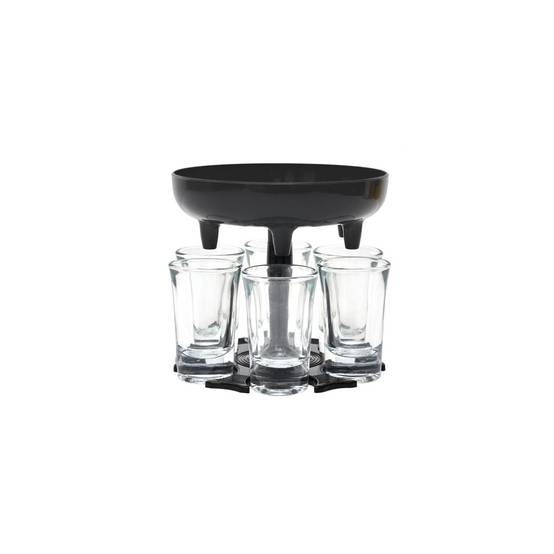 Distributeur De 6 Verres "shooter" 13cm Noir - Image 1
