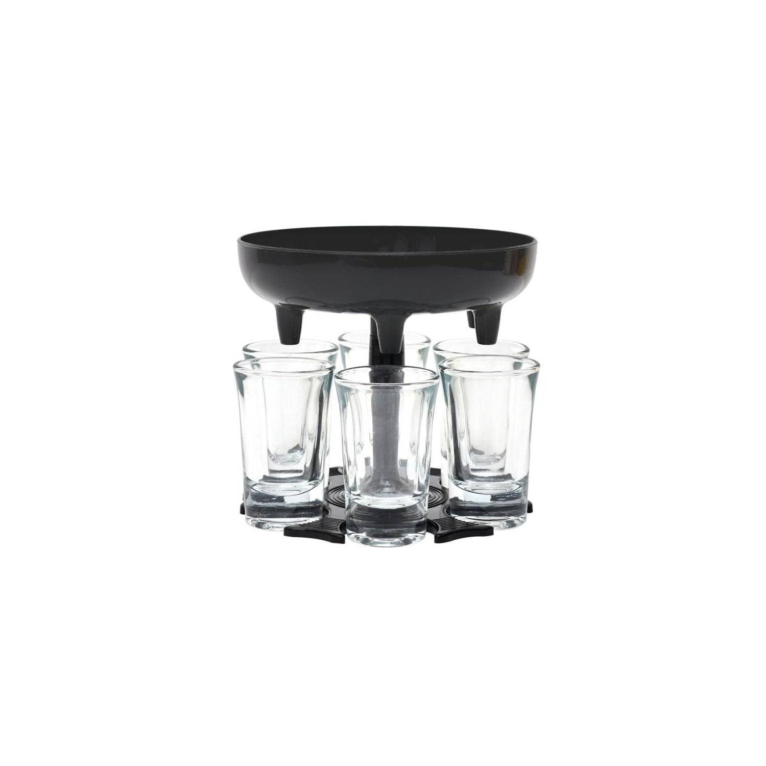 Distributeur De 6 Verres "shooter" 13cm Noir