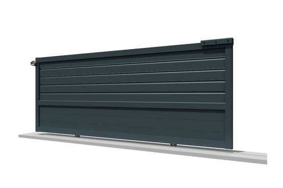 Ombrazur - Portail coulissant mixte Gris anthracite L 3000 x H 1713.6 mm Motorisé OMBRAZUR - Imagen 1