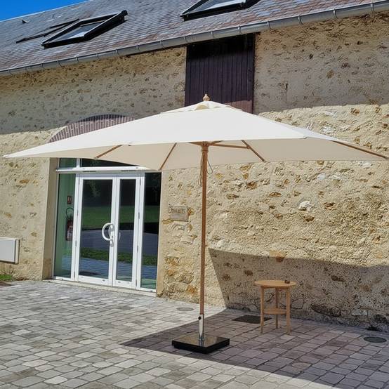 Parasol droit écru 4x3 m Pegasia - Gecko Jardin - Imagen 1