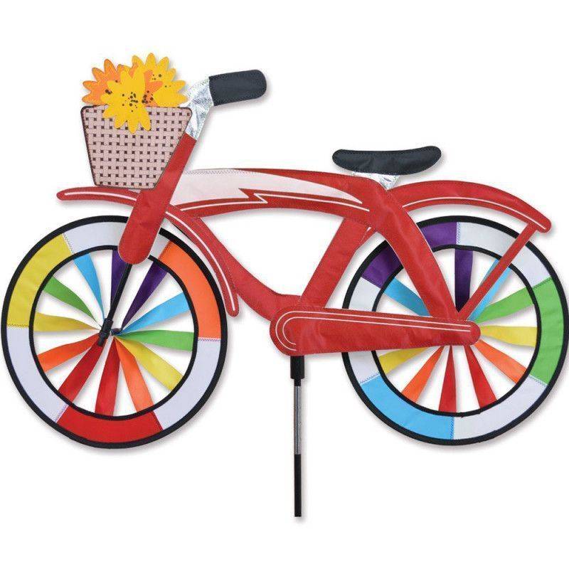 Girouette à planter  - Premier Kites -  Vélo rouge