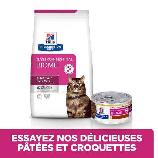 CROQUETTES CHAT ADULT PRESCRIPTION DIETS GASTROINTESTINAL BIOME - HILL'S 1,5 kg - Image 3